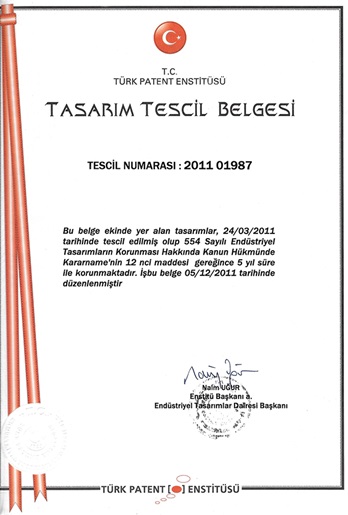 TASARIM TESCİL BELGESİ